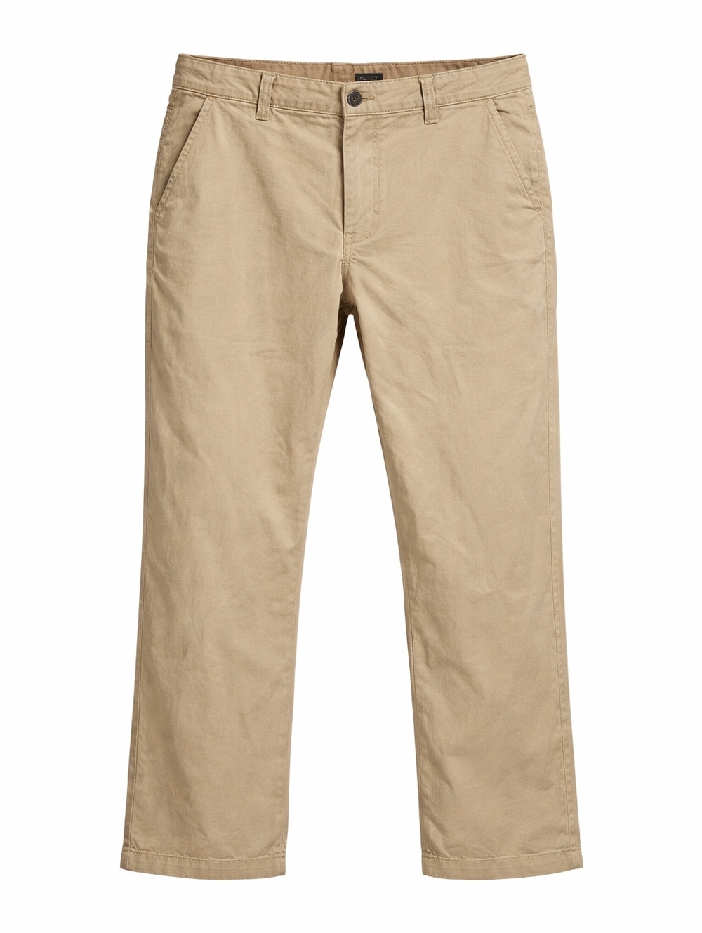 Carhartt Relaxed Fit Canvas Beige Workwear Pants with Pockets Button Logo Men